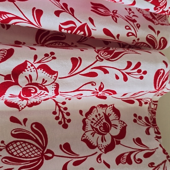 CROFT AND BARROW WOMEN'S PLUS SIZE SHORT SLEEVE RED & WHITE PULLOVER TOP SIZE 4X - Picture 4 of 11